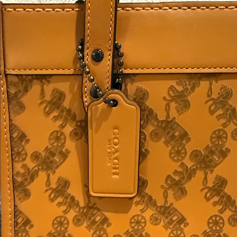 Coach Brown Leather Messenger Bag - Picture 2 of 4